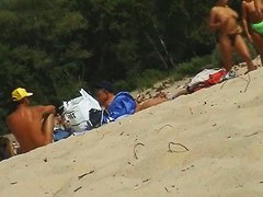 Hot naked girls on nude beach caught on candid cam