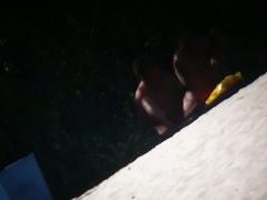 This beach is like a heaven for oiled big tit hunter