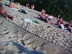 This beach has so many girls with naked boobs and asses