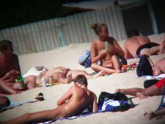 Sexy whores with awesome boobs and asses on the beach