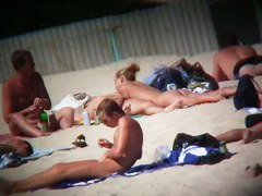 Sexy whores with awesome boobs and asses on the beach