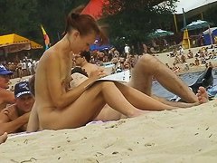 Candid video for free of sexy people on the nude beach