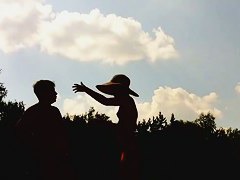 Naked valley at the nudist beach with girls and audlts