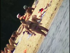 Naked bimbos at the beach on beach voyeur spy cam video