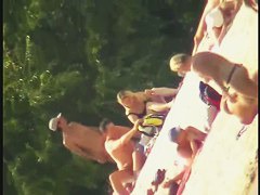 Naked bimbos at the beach on beach voyeur spy cam video