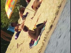 Naked bimbos at the beach on beach voyeur spy cam video