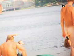 Cute amateur blonde teens beach voyeur vid