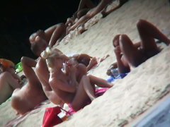 Nudist beach voyeur cannot get enough of a sexy blonde