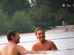 Beach spy cam catching the nude bodies of resting people