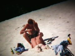 Hot ladies with cool butts and small boobs relaxing on the beach