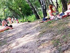 This beach is full with nude babes, boobies and asses