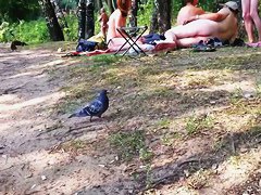 This beach is full with nude babes, boobies and asses