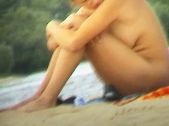 Busty Latina dreams about something being naked at the beach