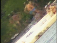 A horny voyeur loves filming hot nudity on the beach.