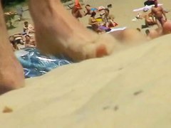 Hot naked women filmed by a nude beach voyeur