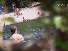 Real nudists provide with the hot beach sex scenes