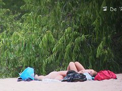 Young amateur nudist beach voyeur video