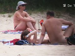 Young amateur nudist beach voyeur video