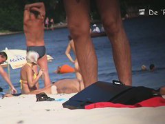 Young amateur nudist beach voyeur video