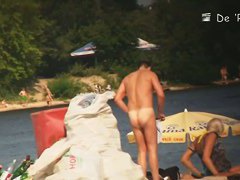 Young amateur nudist beach voyeur video
