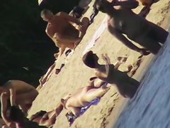 Mature amateur nudist beach cam voyeur vid