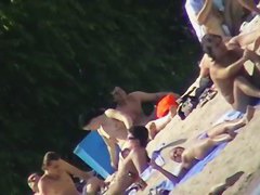 Mature amateur nudist beach cam voyeur vid