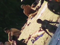 Mature amateur nudist beach cam voyeur vid