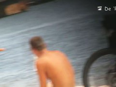 Voyeur beach nudity and topless show with hot girls