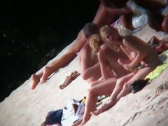 A thrilling nude beach voyeur spy cam video