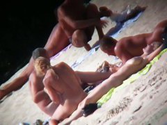 A thrilling nude beach voyeur spy cam video