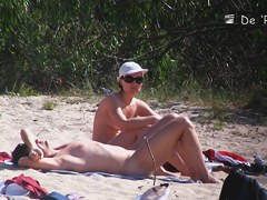 Amateur fems with nude tits and cunts on beach voyeur movie