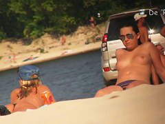 Incredibly enticing nude beach spy cam video