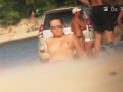 Incredibly enticing nude beach spy cam video