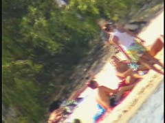 Cute ass babes on the beach are naked and so damn sexy