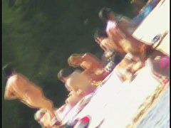 Cute ass babes on the beach are naked and so damn sexy