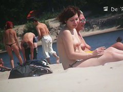 Naked chicks at the beach on beach voyeur spy cam compilation
