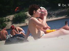 Naked chicks at the beach on beach voyeur spy cam compilation