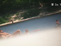Naked chicks at the beach on beach voyeur spy cam compilation