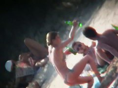 Amazing young nudist hidden beach video