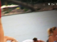 Beach voyeur hunter admires the hot nudity of amateurs