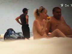 Beach voyeur hunter admires the hot nudity of amateurs