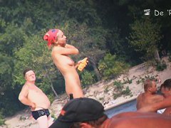 Voyeur spy video on a nude beach with hot ladies and fat gentlemen