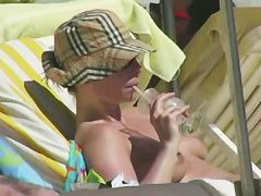 Hot and sexy voyeur beach video of many beautiful women