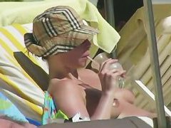 Hot and sexy voyeur beach video of many beautiful women