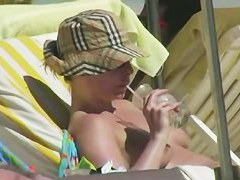 Hot and sexy voyeur beach video of many beautiful women
