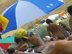 Amazing nudist girls on a hidden beach voyeur vid