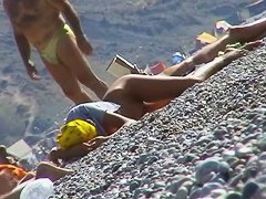 I like filming sexy babes playing at the beach