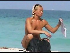 Smoking hot blonde nudist voyeur slut