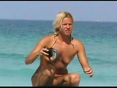 Smoking hot blonde nudist voyeur slut