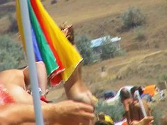 Amateur video of some babes on the beach